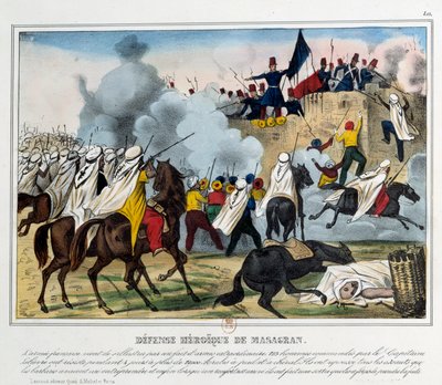 Dobytí Alžírska: bitva u Mazagranu dne 6.2.1839. od Unknown artist