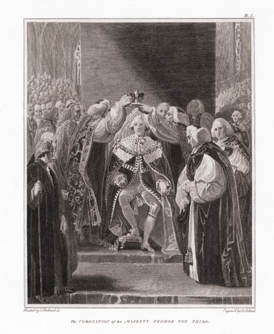 Korunovace krále Velké Británie Jiřího III od Unknown artist