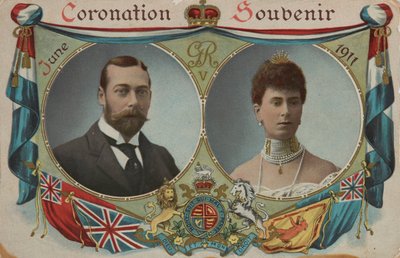 Korunovační suvenýr, král Jiří V. od Unknown Artist