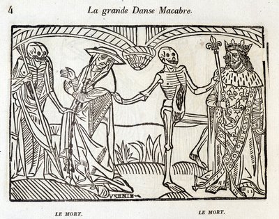 Dance macabre - rytina od Unknown artist