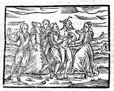 Tanec s ďáblem Francesco Guaccio “” Compendium Maleficarum”” Milán 1608 od Unknown artist