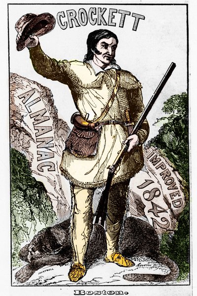 David Crockett (1786-1836), americký průkopník - Almanach od Unknown artist
