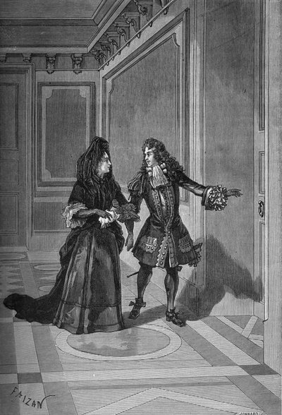 Smrt Marie Terezie (Marie-Therese), královny Francie, 30. července 1683: Pan de la Rochefoucauld žádá madame de Maintenon (Francoise d
