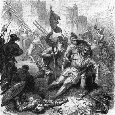 Death of the Bourbon connetable od Unknown artist
