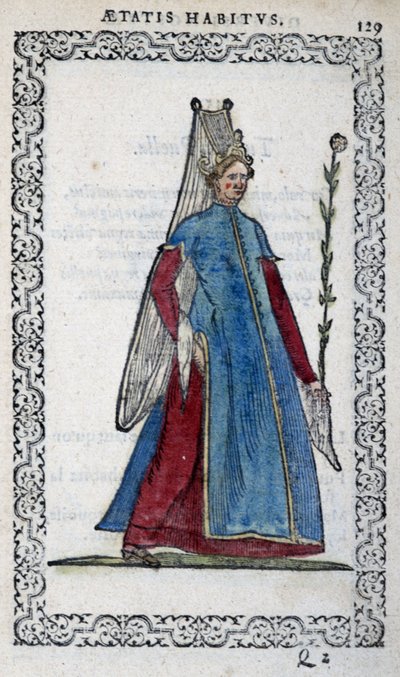 Demoiselle de Turk - v „“Habits et effigies”” od Jeana Sulperiuse od Unknown artist