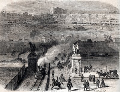 Demolice Trocadera v Paříži v roce 1866 - Demolice Tracadera v Paříži v roce 1866 - od Unknown artist