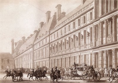 Odjezd z Napoleona du Louvre na jeho korunovaci. od Unknown artist