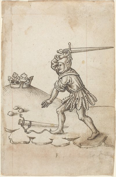 Nezlomte korunu [fol. 43 recto], asi 1512-1515 (pero a černý inkoust na křídovém papíře) od Unknown Artist