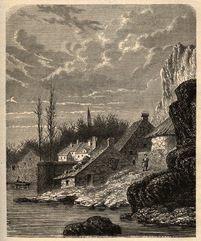 Douarnenez - Finistere - Bretaň - rytina „“ PATRIE“ - POPIS PECTURESSE DE LA FRANCE EN 6 SVAZKŮ LUCIEN HUARD - konec 19. stol. od Unknown artist