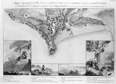 Zemětřesení, které se odehrálo v Scilla (Itálie) v roce 1783. od Unknown artist