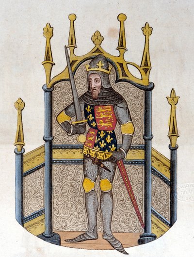 Edward III (1312-1377), anglický král Rytina z počátku 19. od Unknown artist