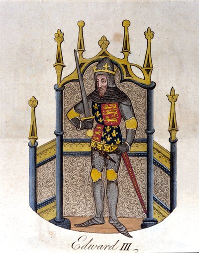 Edward III král Anglie (1312-1377). od Unknown artist