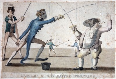 Angličtina a její mistr šermu - 19. století od Unknown artist