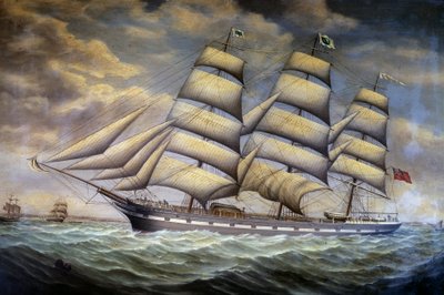 Anglická clipper the Elize Youlton””” Anonymní obraz 19. století. Saint malo, městské muzeum od Unknown artist