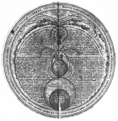 Rytina "Amfiteátru věčné moudrosti". (Amfiteátr věčné moudrosti) (Hamburk: n.n. od Unknown artist