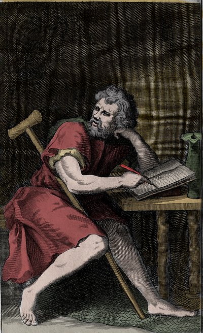 Epiktéta - EPIKTETUS Řecký stoický filozof od Unknown artist