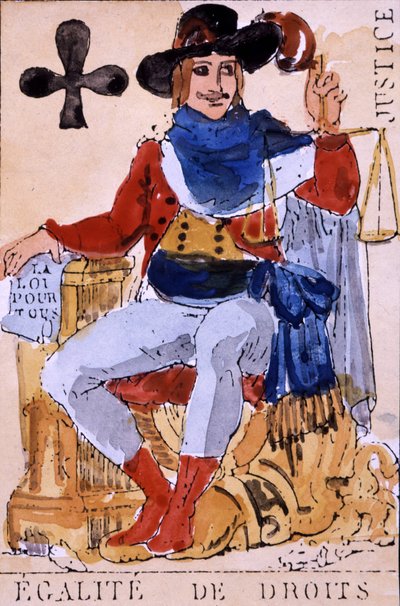 Rovná práva – revoluční hrací karta od Unknown artist
