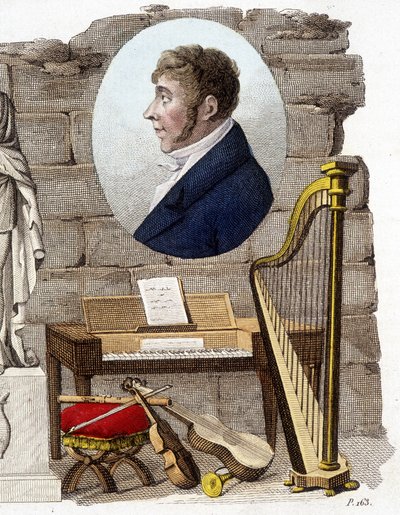 Etienne Mehul , francouzský skladatel a varhaník (1763-1817). od Unknown artist