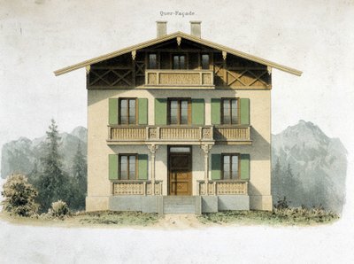 Fasáda německého domu od Unknown artist