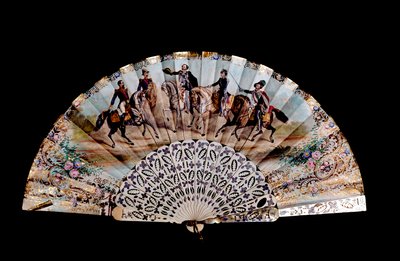 Plot zdobí pět jezdců: „“ francouzský císař Napoleon III (1808-1873) (první vlevo), král Vittorio Emanuele II (Victor Emmanuel) (1820-1878) (třetí), Giuseppe Garibaldi (1807-1882) (první vpravo )“ Milán, Museo del Risorgimento od Unknown artist