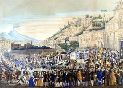 Ferdinand II (1467 - 1496) a Marie Terezie v bazilice Piedigrotta od Unknown artist