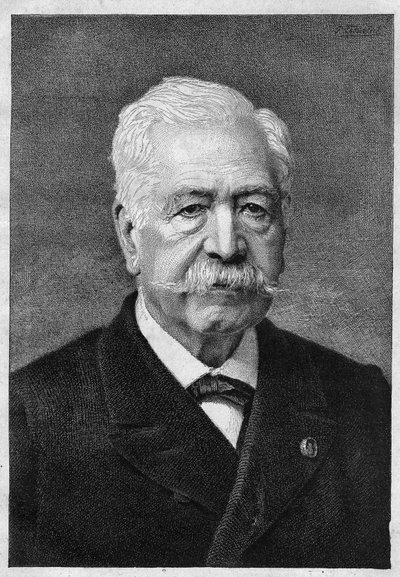Ferdinand de Lesseps (1805-1894), francouzský diplomat a administrátor. od Unknown artist