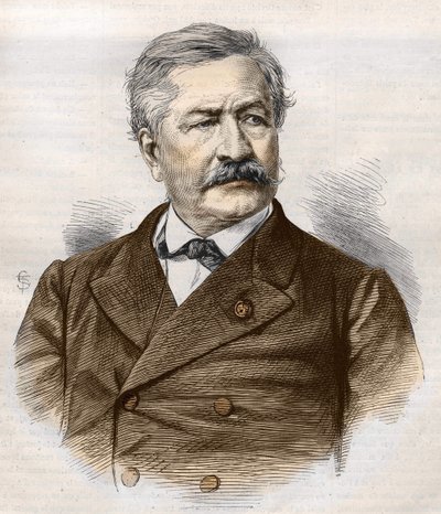 Ferdinand de Lesseps (1805 - 1894), rytina, sbírka Bianchetti od Unknown artist