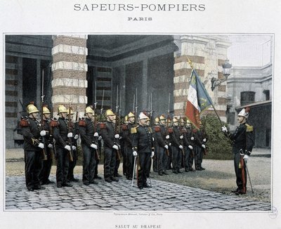Firefighters: Salvation to the Flag - cca 1920 od Unknown artist