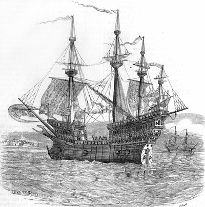 Flotila Jindřicha VIII od Unknown artist