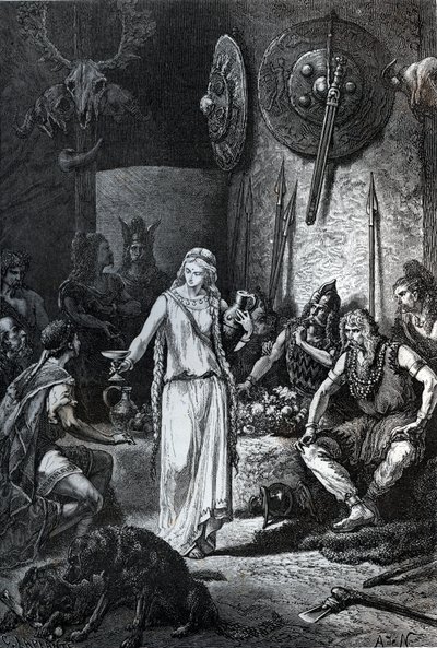 Fondation de Marseille, 600 př. n. l.: V den příjezdu řeckých námořníků uspořádá hlava Namů jídlo, během kterého si jeho dcera Gyptis (nebo Petta) musí vybrat manželku tím, že mu podrží šálek. Řekové byli pozváni, aby se připojili k banketu a od Unknown artist