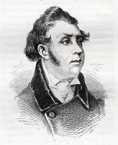 Francois Charles (Francois-Charles) Dulong - francouzský právník a politik - 1792-1834 - rytina od Unknown artist