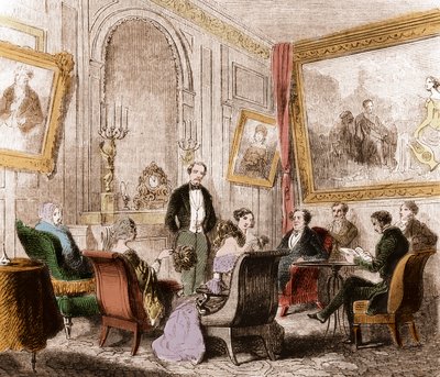 Francois Rene de Chateaubriand (1768-1848), francouzský spisovatel a politik, čte „Memoires d