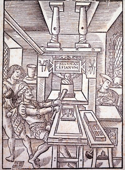 francouzský tisk. 16. století. od Unknown artist