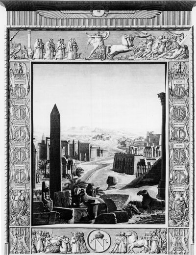 Frontispice of “” Popis Egypta”” - začátek 19. století od Unknown artist