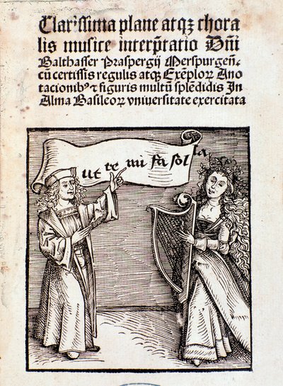Frontispis nejslavnější a sborové hudby v překladu Prasperga od Unknown artist