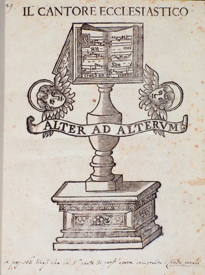 Přední dílo Il cantore ecclesiastico od Giuseppe Frezza dalle Grotte od Unknown artist