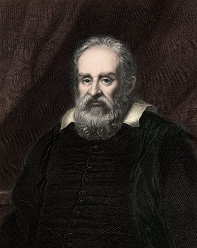 Galileo Galilei (Galilee) 1564-1642 - rytina - 19. stol. od Unknown artist