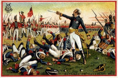 Generál Cambronne v bitvě u Waterloo (1815) - chrom., konec 19. stol. od Unknown artist