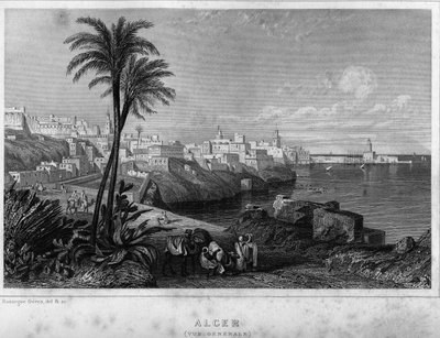 Celkový pohled na Alžír v 19. století, v „Algerie ancienne et moderne““ od Leona Galiberta od Unknown artist