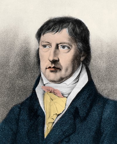 Georg Wilhelm Friedrich Hegel (1770-1831) anglický filozof, rytina c1825 od Unknown artist