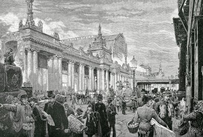 Německá říše nebo Druhá říše (1871-1918): Socialistická demonstrace na berlínském rynku, 25. února od Unknown artist