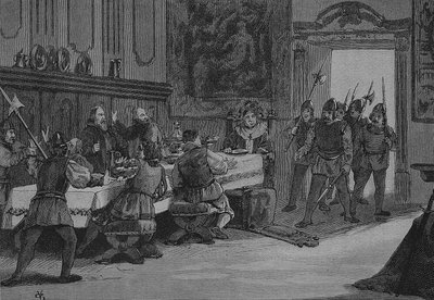 Německá selská válka (1524-1526): Zrada salcburského arcibiskupa a jeho proradnost od Unknown artist
