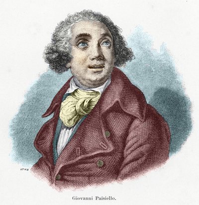 Giovanni Paisiello (nebo Nazioniello) (1740-1816), italský skladatel. od Unknown artist