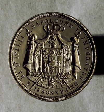 Zlatá pečeť Italského království v dobách Napoleona I od Unknown artist