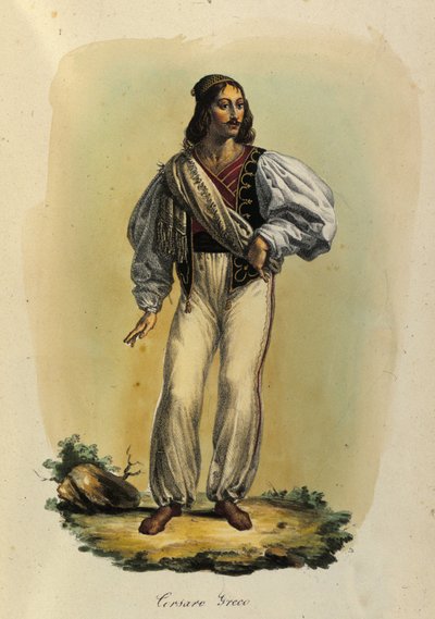 Řecký pirát z 18. století. od Unknown artist