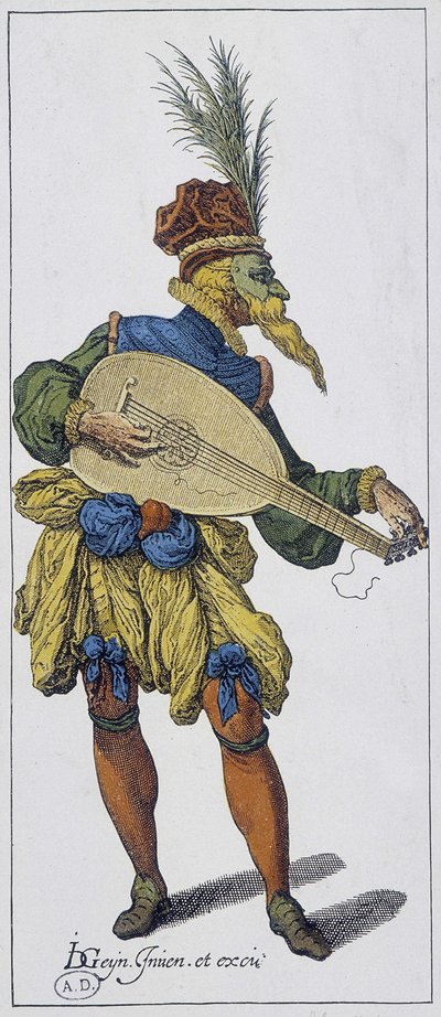 Hráč na kytaru od Unknown artist