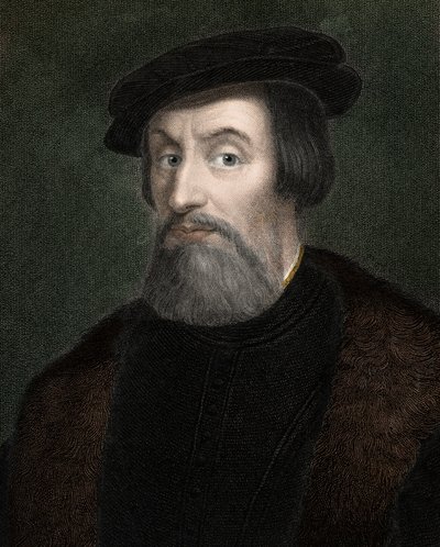 HERNANDO (Hernan) CORTES (Cortez) (1485-1547) anglický dobyvatel Mexika - rytina - 19. stol. od Unknown artist