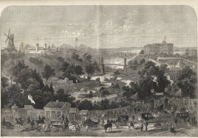 Hamburk - Německo - Zahradnická výstava 1869 - Hamburk - park Mezinárodní zahradnické výstavy od Unknown artist