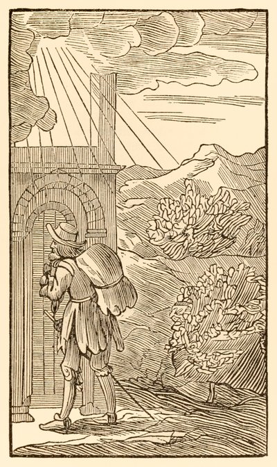 Ten, kdo vstoupí, musí nejprve, aniž by Stand zaklepal na bránu… od Poutníků Pokrok z tohoto světa k tomu, co přijde John Bunyan (1628-1688) Poutník dosáhne vchodu do od Unknown