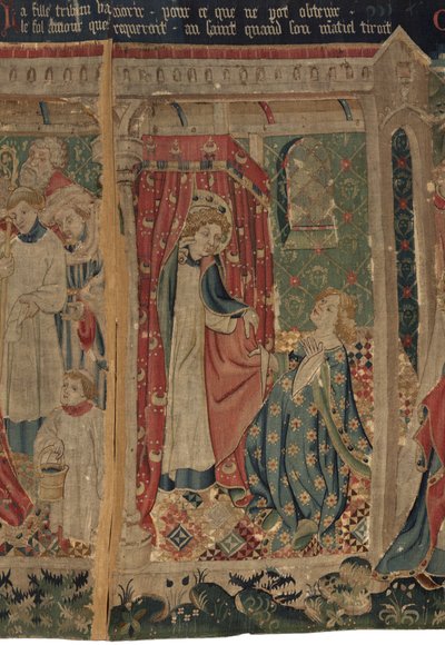 Historie Saint Piat a Saint Eleuthère, scéna 11: Pokušení Saint Éleuthère od Unknown artist